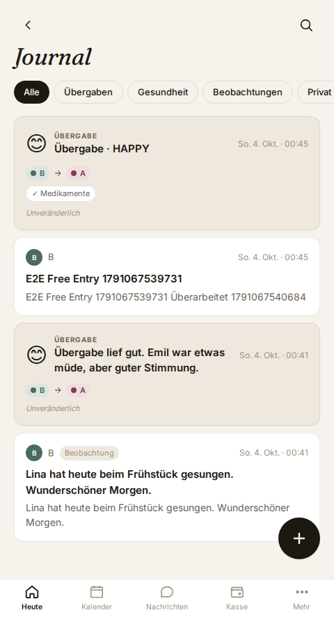 Elterntakt Übergabe-Template